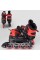 Ролики 8211-S Best Roller/розмір 30-33/колір - ЧЕРВОНИЙ (6) колеса PU, ПЕРЕДНЄ КОЛЕСО СВІТЛО, в сумці, устілка – 17-19.5 см, d коліс - 6.5 см,