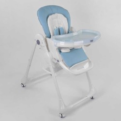 Стільчик для годування Toti W-48406 (1) м'який PU, м'який вкладиш, 4 колеса, знімний столик, в коробці