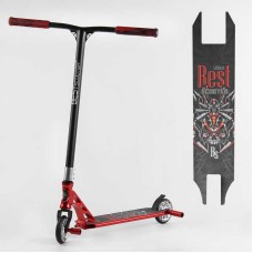 Самокат трюковий 28536 Best Scooter (4) HIC-система, ПЕГИ, алюмінієвий диск та дека, АНОДОВАНЕ ФАРБУВАННЯ, колеса PU, d = 110мм, ширина керма - 60 см