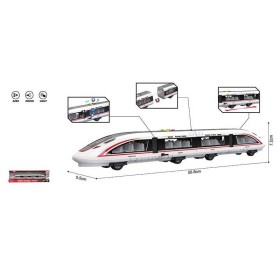 Потяг WY 970 A звук, підсвічування, на батарейках, довжина 58 см, інерція, відкриваються двері