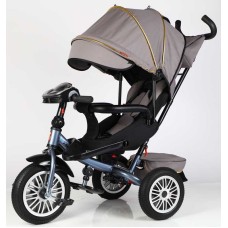Велосипед 3-х кол. 8066/470-16 BestTrike "Perfetto" поворотне сидіння, колеса гумові безкамерні, кошик, фара музична, USB, Bluetooth, в коробці