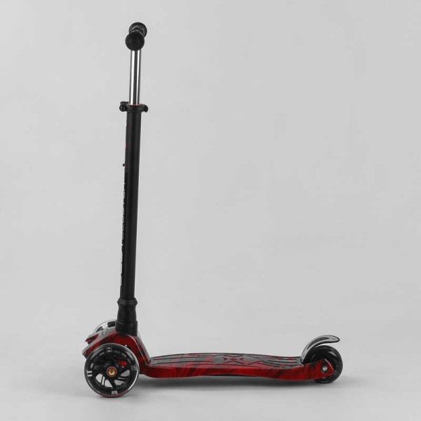 Самокат A 25775/779-1533 "Best Scooter" 4 колеса PU, СВІТЛО, трубка керма алюмінієва, d передніх коліс = 12 см, d задніх коліс = 8 см, в коробці