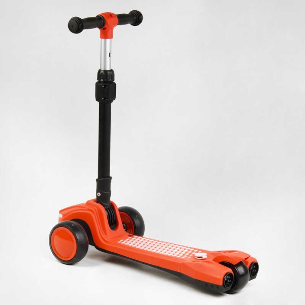 Самокат трехколесный LT-12857 Best Scooter с парогенератором (6) складной руль, ЗВУК МАШИНЫ, ДЫМ, СВЕТ, пластмассовый, колеса PU 120х35мм, в коробке
