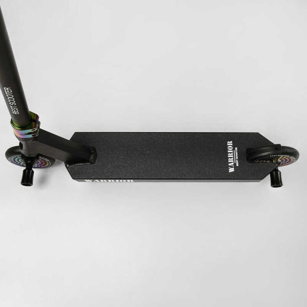 Самокат трюковый Т-60738 Best Scooter (4) "Warrior", HIC-система, ПЕГИ, алюминиевый диск и дека, колёса PU, d=120мм, ширина руля 58 см