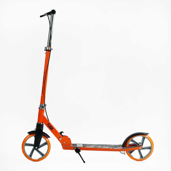 Самокат двоколісний "Best Scooter" FL-80811 (4) сталева рама, ручне гальмо, колеса PU 200мм, 1 амортизатор передній