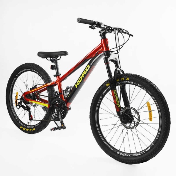 Велоcипед Спортивний Corso Kord 24" дюймів KD-74012