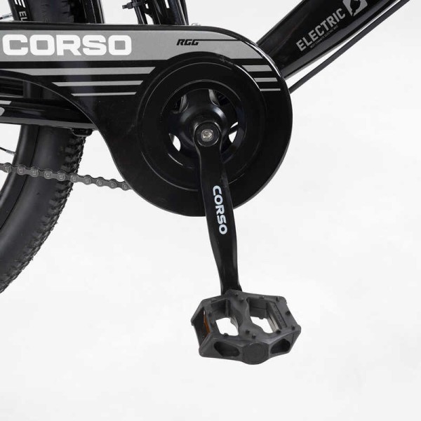 Електровелосипед Corso «VOLT BIKE» 26" дюймів TB-60174 (1) рама сталева, двигун 350W, акум. 36V10Ah, одношвидкісний, БЕЗ КОРЗИНИ, у коробці