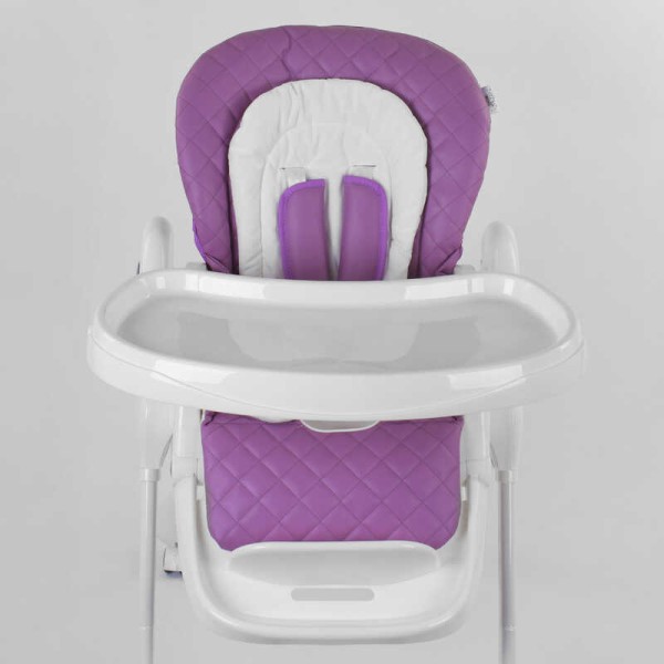 Стільчик для годування Toti W-62005 (1) м'який PU, м'який вкладиш, 4 колеса, знімний столик, в коробці