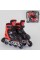 Ролики 40082-S Best Roller/розмір 30-33/колір - ЧЕРВОНИЙ (6) колеса PVC, ПЕРЕДНЄ КОЛЕСО СВІТЛО, устілка – 17-19.5 см, d коліс - 6.5 см, в сумці