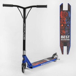 Самокат трюкових Best Scooter 50352 HIC-система, ПЕГИ, алюмінієвий диск і дека, колеса PU d-110 мм, ширина керма - 52 см, висота - 83 см, в коробці