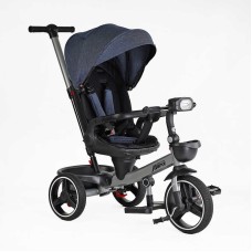 Велосипед 9155/303-19 BestTrike "Marco" поворотне сидіння, складне кермо, колеса з прогумованим PU, кошик, телескопічна ручка, фара музична