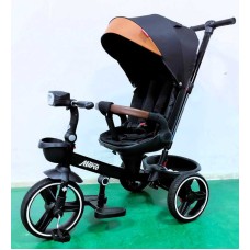 Велосипед 9155/312-51 BestTrike "Marco" поворотне сидіння, складне кермо, колеса з прогумованим PU, кошик, телескопічна ручка, фара музична