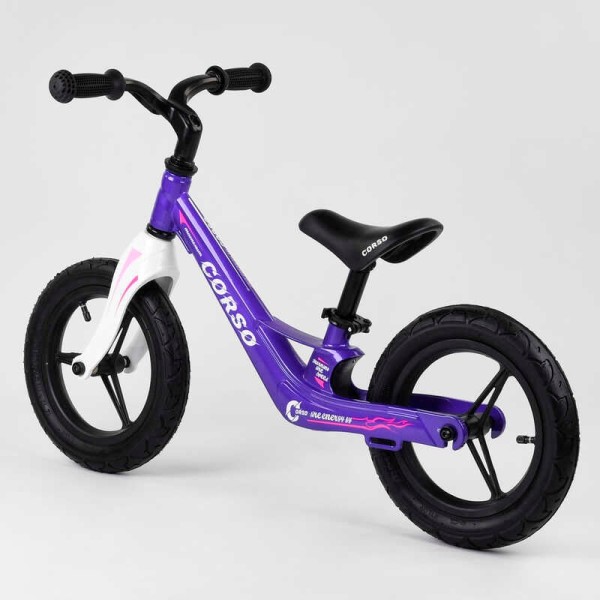 Велобег Corso 22709 (1) колеса 12" надувные, магниевая рама, магниевый руль, в коробке