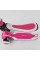 Самокат триколісний Best Scooter JS-41008/63204 (4) з сидінням, алюмінієве кермо, 3 колеса PU зі світлом, d = 12 см