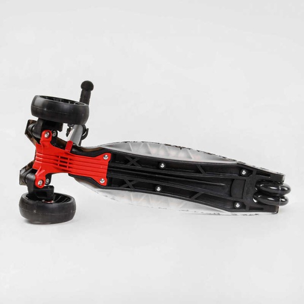 Самокат трехколесный MAXI S - 11405 (1) Best Scooter, съемный руль, колеса PU со светом, переднее 130х25 мм, задние сдвоенные 80х45 мм, в коробке