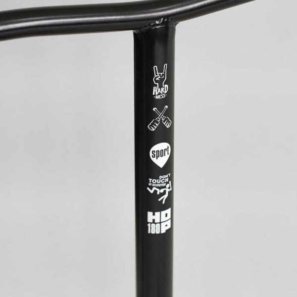 Самокат трюковый N- 01801 "Best Scooter" (2) "HOP", HIC-система, ПЕГИ, алюминиевый диск и дека, колёса PU, d=120мм, ширина руля 58 см