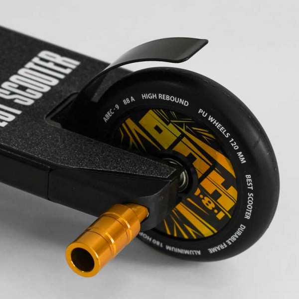 Самокат трюковый N- 01801 "Best Scooter" (2) "HOP", HIC-система, ПЕГИ, алюминиевый диск и дека, колёса PU, d=120мм, ширина руля 58 см