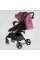Візок прогулянковий дитячий "JOY" Comfort L-30201 колір ФІОЛЕТОВИЙ, рама сталь з алюмінієм, футкавер, підсклянник, телескопічна ручка