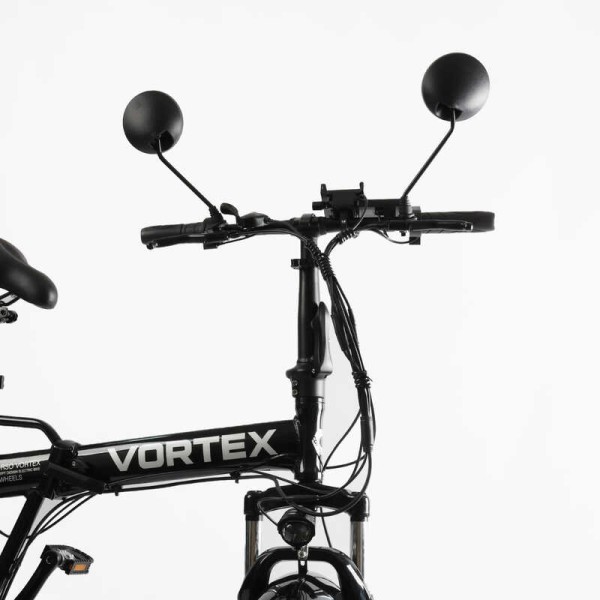Електровелосипед Corso «Vortex» 24" дюймів TX-78950 (1) ЧОРНИЙ, рама алюмінієва, двигун 500W, акум. 48V13Ah літієвий, зібраний на 75, у коробці
