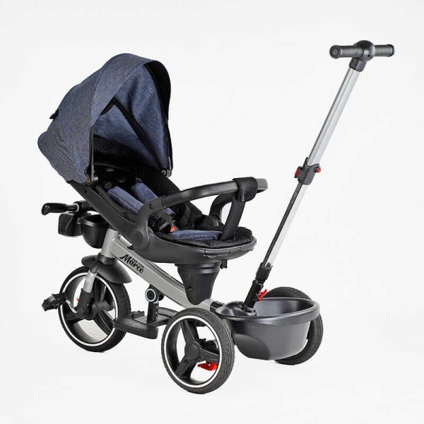Велосипед 9155/303-19 BestTrike "Marco" поворотне сидіння, складне кермо, колеса з прогумованим PU, кошик, телескопічна ручка, фара музична