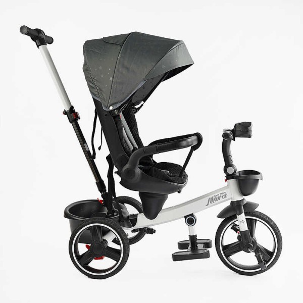 Велосипед 9155/603-85 BestTrike "Marco" поворотне сидіння, складне кермо, колеса з прогумованим PU, кошик, телескопічна ручка, фара музична