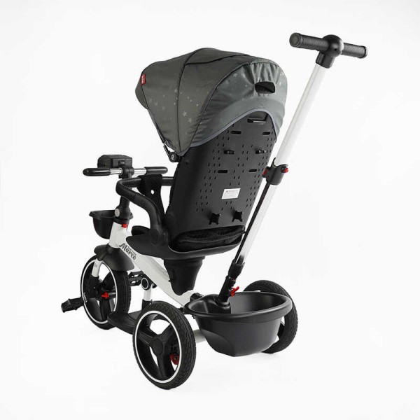 Велосипед 9155/603-85 BestTrike "Marco" поворотне сидіння, складне кермо, колеса з прогумованим PU, кошик, телескопічна ручка, фара музична