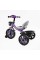 Велосипед 3-х колісний BS-27102 "Best Trike" колеса EVA переднє 12", заднє 10", сталева рама, фара з музикою та світлом, кошик, в коробці