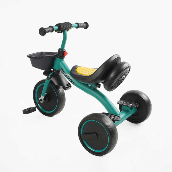Велосипед 3-х колісний BS-47603 "Best Trike" колеса EVA переднє 10", заднє 8", сталева рама, УКР.ОЗВУЧУВАННЯ, світло, кошик, в коробці