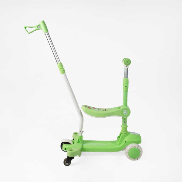 Самокат 5в1 "Skyper" BT-52309 колеса PU125х40мм зі світлом, укр озвучування та підсвічування платформи,с ДОП. КОЛЕСАМИ, захисний бампер
