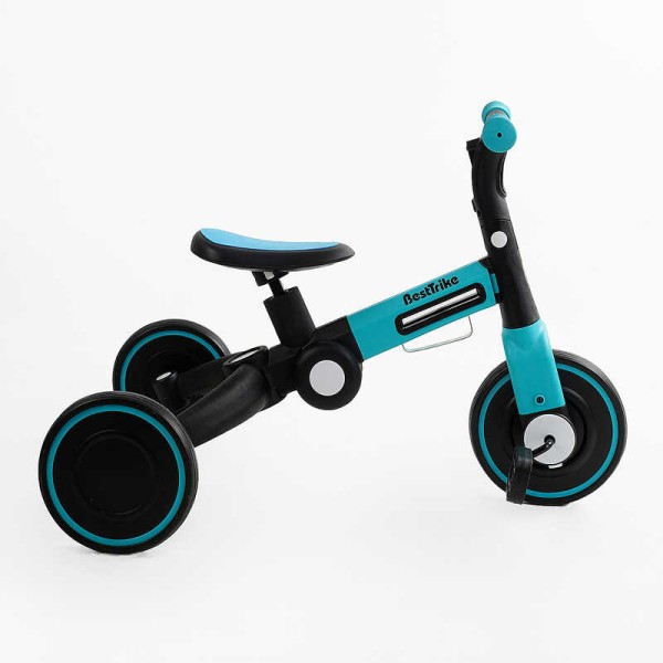 Велосипед 3-х колісний BS-77552 "Best Trike" (1) колеса EVA переднє 8’’, заднє 6’’, нейлонова рама, трансформується у велобіг,підсвічування