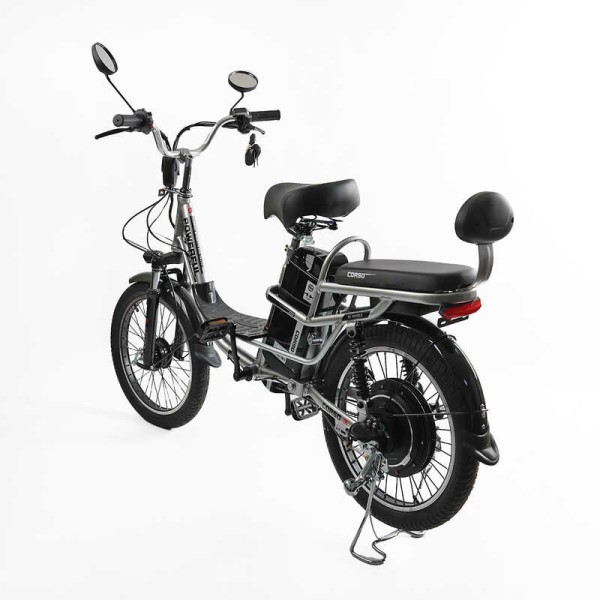 Електровелосипед Corso «Powerfull» 20" дюймів PF-40179 (1) рама алюмінієва, двигун 500W, акум. 48V13Ah літієвий, зібраний на 75, у коробці