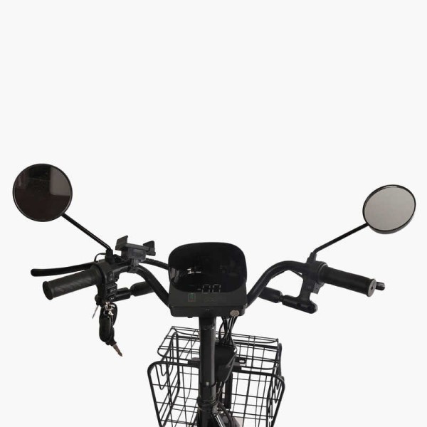Електровелосипед Corso «Shadow» 22" дюймів SH-9038-7 / 9083-7 / C-31 !!!!! (1) рама сталева, двигун 500W, акум. 48V20AH, корзина, покришки 22*1.95