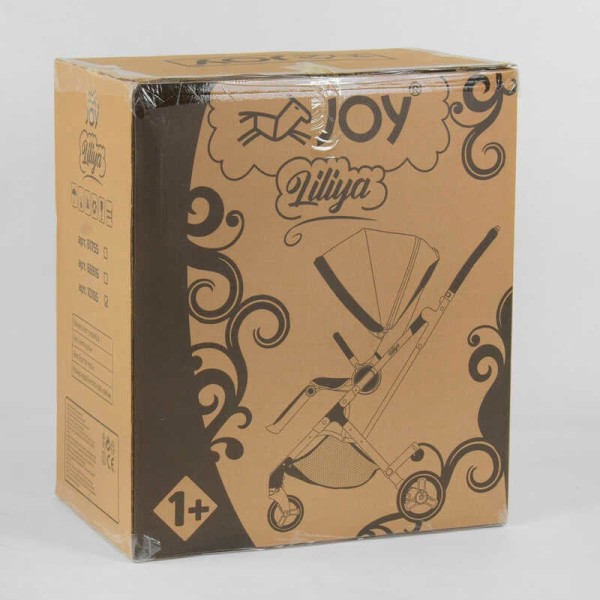 Візок прогулянковий дитячий "JOY" Liliya 10105 колір ВИШНЕВИЙ, футкавер