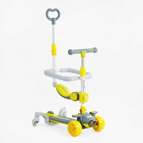 Самокат 5в1 "Skyper" J-06118 (6) колеса PU 125х40мм зі світлом, музика та підсвічування платформи, с ДОП. КОЛЕСАМИ, захисний бампер