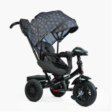 Велосипед 3-х кол. 8066/107-10 BestTrike "Perfetto" поворотне сидіння, колеса гумові надувні, кошик, фара музична, USB, Bluetooth, в коробці