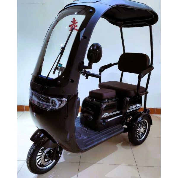 Електричний трицикл Corso Handy HD-65602 800W, 72V/20Ah, з дахом та вітровим склом, до 35 км/год, 3-місний