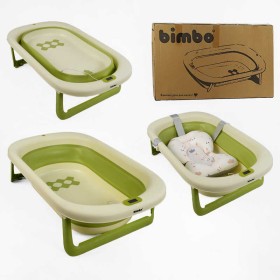 Ванна BM-60530 (1) Bimbo, 79х47х21 см, розкладна, клапан зливу, розкладні ніжки, електронний датчик температури, матрац
