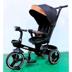 Велосипед 9155/312-51 BestTrike "Marco" поворотне сидіння, складне кермо, колеса з прогумованим PU, кошик, телескопічна ручка, фара музична