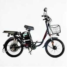 Електровелосипед Corso «Shadow» 22" дюймів SH-9038-7 / 9083-7 / C-31 !!!!! (1) рама сталева, двигун 500W, акум. 48V20AH, корзина, покришки 22*1.95