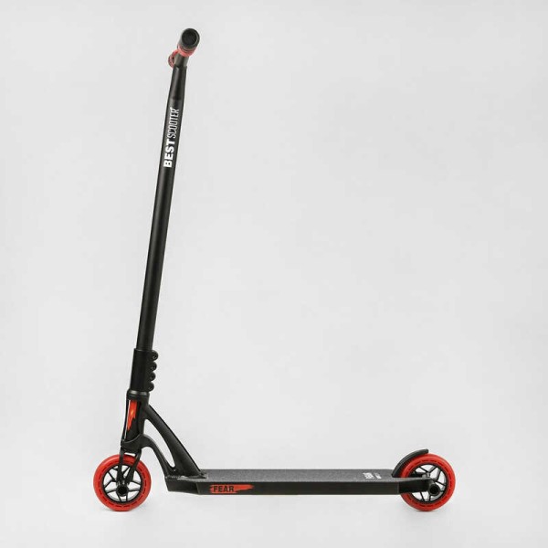 Самокат трюковий МТ-50599 Best Scooter (4) "FEAR", SCS-система, ПЕГИ, алюмінієвий диск та дека, колеса PU, d=115мм, ширина керма 58 см