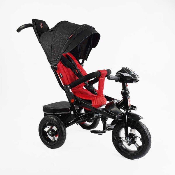 Велосипед 6088 F – 789-05 Best Trike ПОВОРОТНЕ СИДІННЯ, СКЛАДНЕ КЕРМО, ФАРА МУЗИЧНА З USB,Bluetooth НАДУВНІ КОЛЕСА, ПУЛЬТ ВКЛЮЧЕННЯ СВІТЛА І ЗВУКУ
