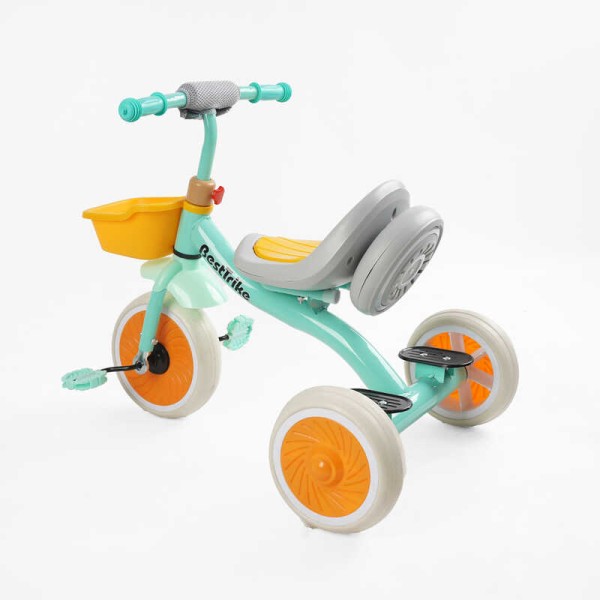 Велосипед 3-х колісний BS-49151 "Best Trike" колеса EVA переднє 10", заднє 8", сталева рама, УКР.ОЗВУЧУВАННЯ, світло, кошик, в коробці