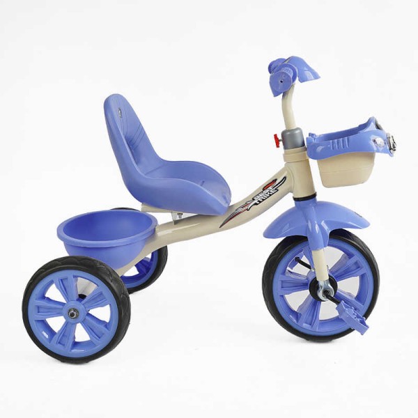 Велосипед 3-х колісний BS-60811 "Best Trike" (1) колеса EVA переднє 10’’, заднє 8’’, сталева рама, УКР. ОЗВУЧУВАННЯ, кошик