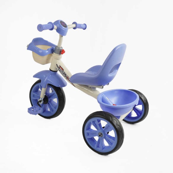 Велосипед 3-х колісний BS-60811 "Best Trike" (1) колеса EVA переднє 10’’, заднє 8’’, сталева рама, УКР. ОЗВУЧУВАННЯ, кошик