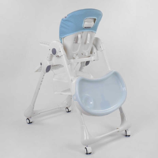 Стульчик для кормления Toti W-48406 (1) мягкий PU, мягкий вкладыш, 4 колеса, съемный столик, в коробке