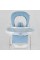 Стульчик для кормления Toti W-48406 (1) мягкий PU, мягкий вкладыш, 4 колеса, съемный столик, в коробке