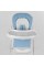 Стульчик для кормления Toti W-48406 (1) мягкий PU, мягкий вкладыш, 4 колеса, съемный столик, в коробке