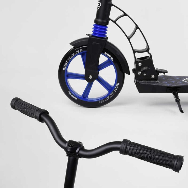 Самокат двоколісний "Best Scooter" 81246 (2) колеса PU, d переднього колеса - 230мм, d заднього колеса - 180мм, 1 амортизатор передній, в коробці