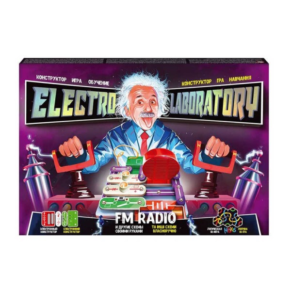 Електронний конструктор "Electro Laboratory. FM Radio" Elab-01-01 (5) "Danko Toys", у коробці