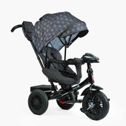 Велосипед 3-х кол. 8066/107-10 BestTrike "Perfetto" поворотне сидіння, колеса гумові надувні, кошик, фара музична, USB, Bluetooth, в коробці